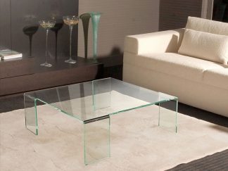 Glazen gebogen tafel Verona
